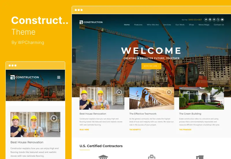 Construction Theme - Construction WordPress Theme