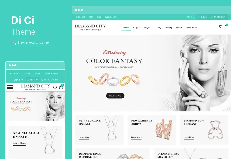 DiCi Theme - Jewelry Shop WordPress Theme