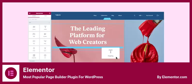 Elementor Plugin - Most Popular Page Builder Plugin for WordPress