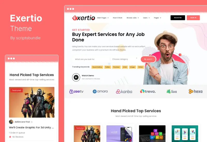 Exertio Theme - Freelance Marketplace WordPress Theme