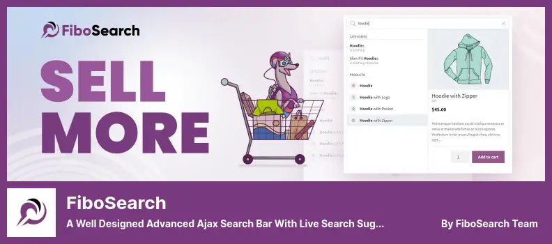 FiboSearch Plugin - a Well Designed Advanced Ajax Search Bar With Live Search Suggestions
