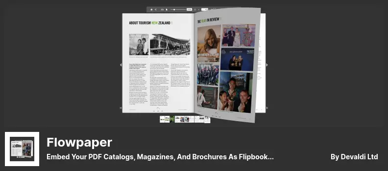 Flowpaper Plugin - Embed Your PDF Catalogs, Magazines, and Brochures As Flipbooks in Html5 Format