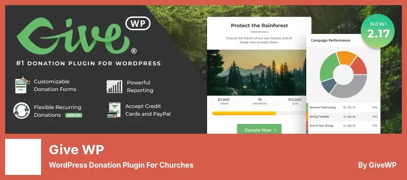 Give WP Plugin - WordPress Donation Plugin for Churches