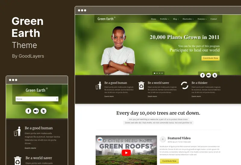 Green Earth Theme - Environmental WordPress Theme
