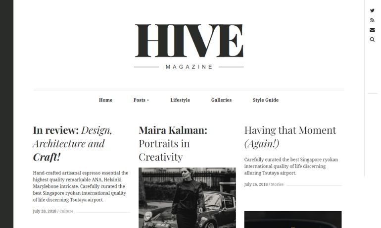 Hive Magazine News Template 