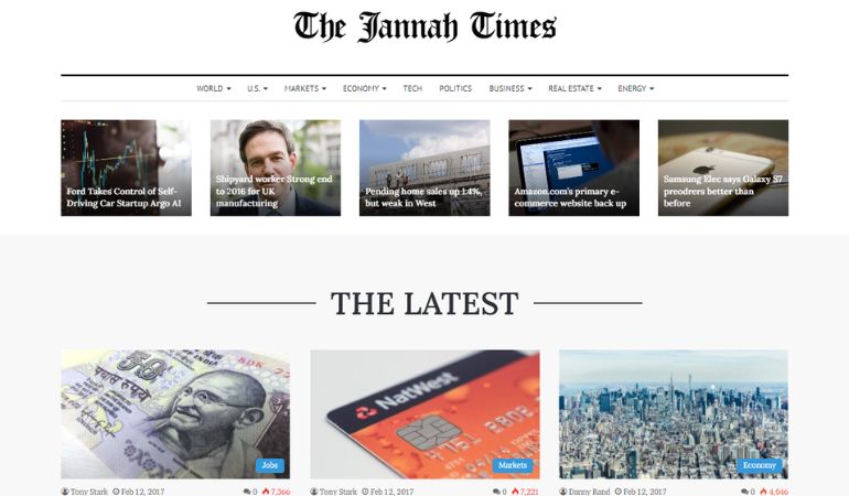 Jannah Magazine WordPress Newspaper Themes
