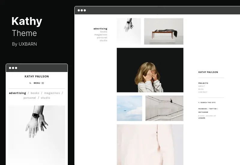 Kathy Theme - Minimal Photography and Portfolio WordPress Theme