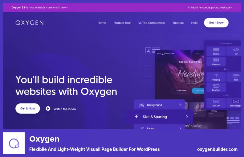 Oxygen Plugin - Flexibile and Light-Weight Visuall Page Builder for WordPress
