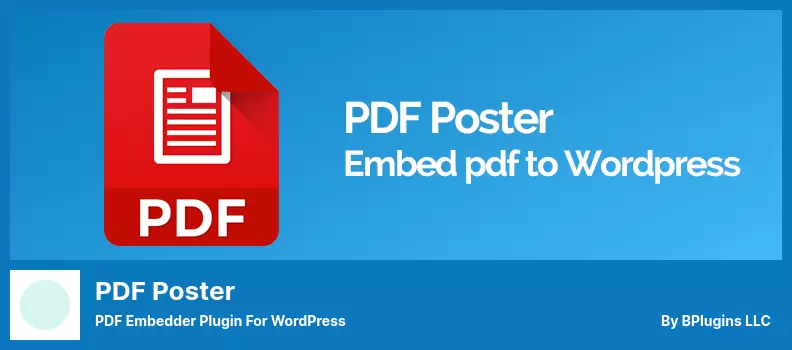 PDF Poster Plugin - PDF Embedder Plugin for WordPress