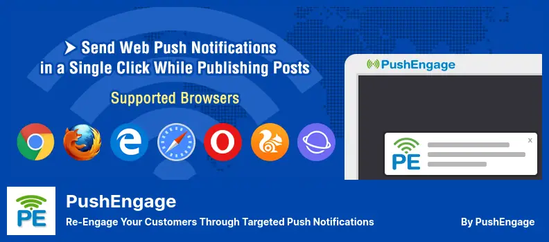 PushEngage Plugin - Re-Engage Your Customers Through Targeted Push Notifications