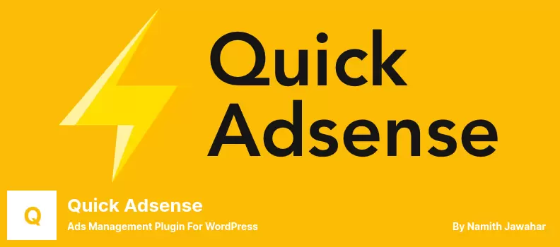 Quick Adsense Plugin - Ads Management Plugin for WordPress