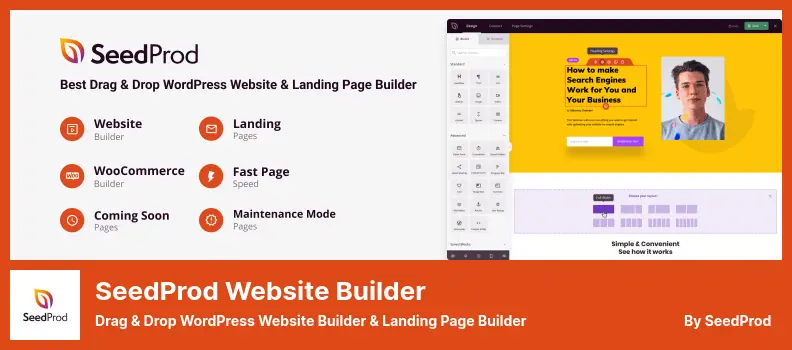 SeedProd Website Builder Plugin - Drag & Drop WordPress Website Builder & Landing Page Builder