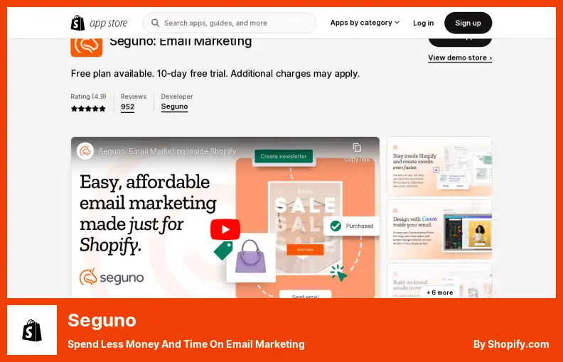Seguno - Spend Less Money and Time On Email Marketing