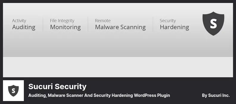 Sucuri Security Plugin - Auditing, Malware Scanner and Security Hardening WordPress Plugin