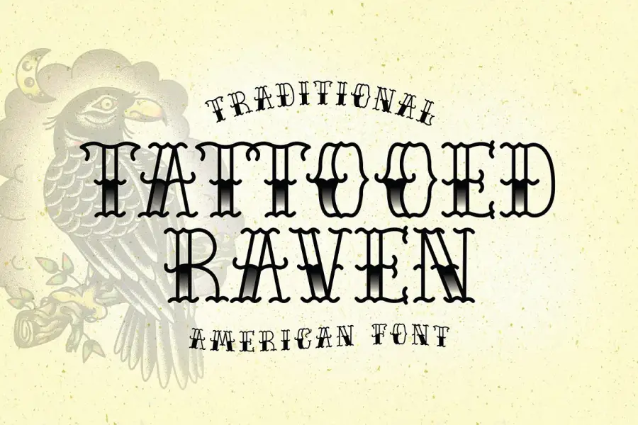 Tattooed Raven - 