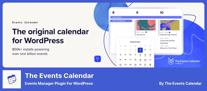 The Events Calendar Plugin - Events Manager Plugin for WordPress