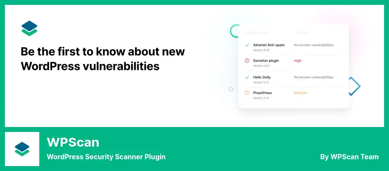 WPScan Plugin - WordPress Security Scanner Plugin