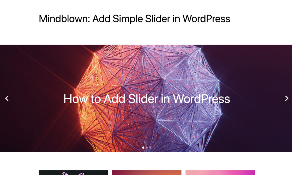 publish your slider