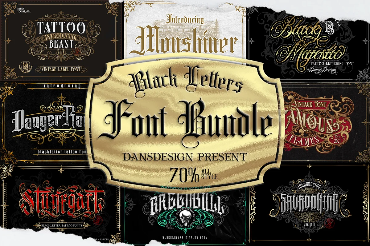 Blackletter Font Bundle - 