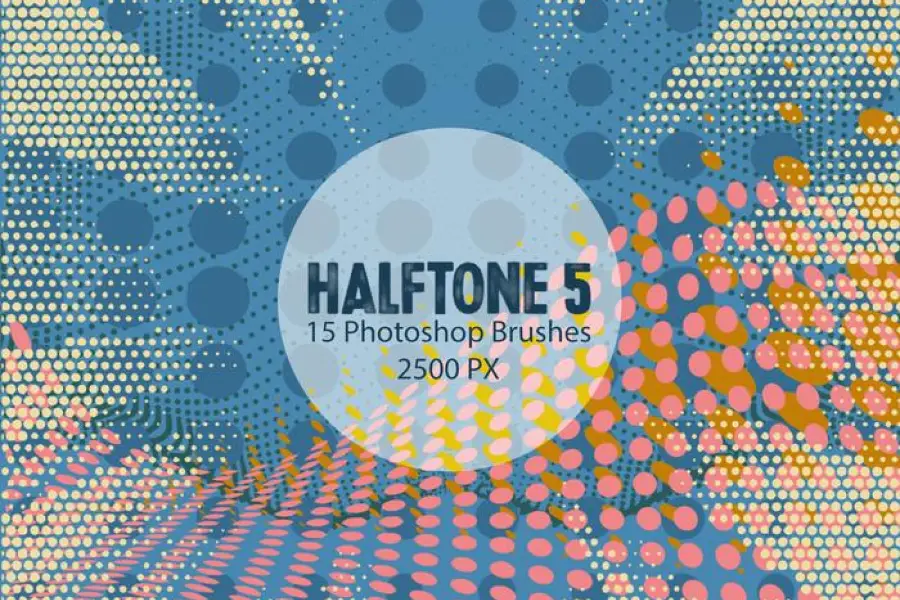 Halftone Photoshop Brushes 5 - 