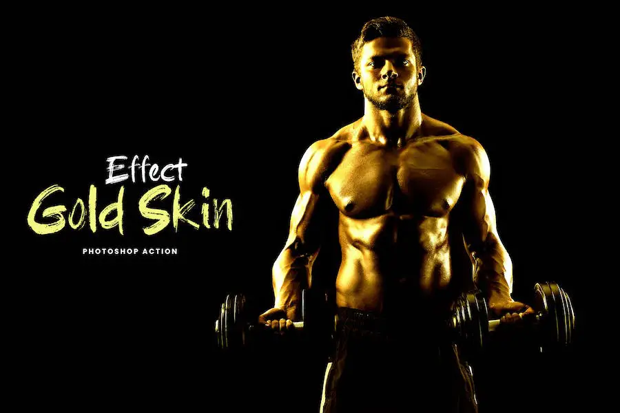 Gold Skin Effect Photoshop Action - 