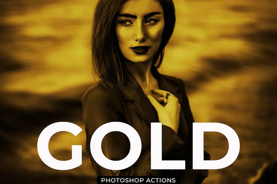 Gold Effect Photoshop Actions - 