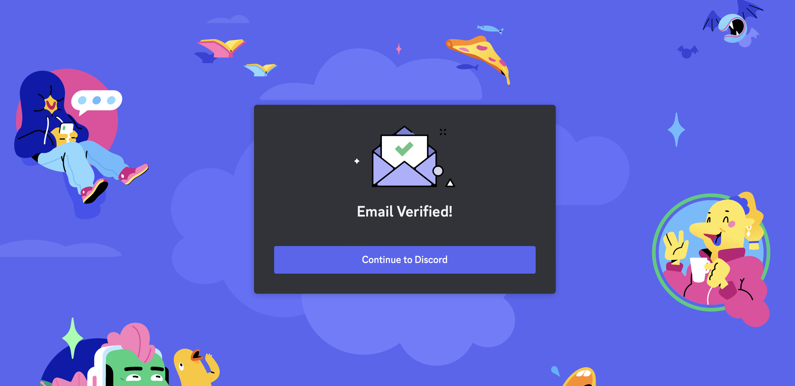Verify Discord email.