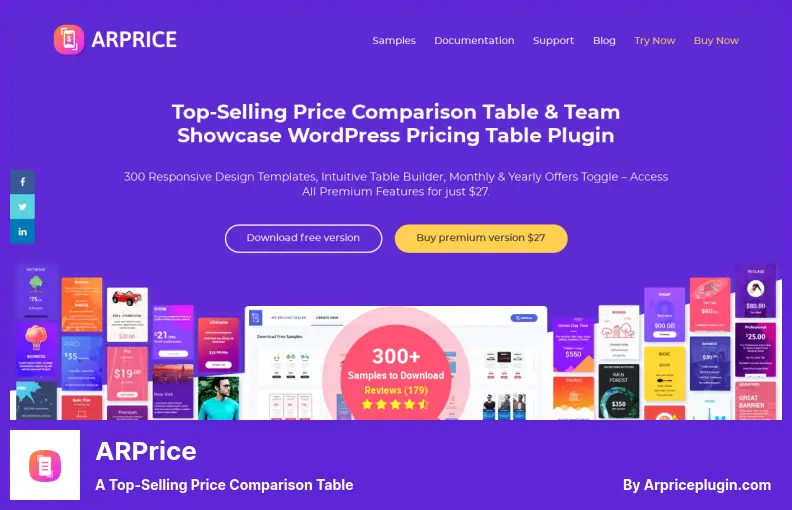 ARPrice Plugin - A Top-Selling Price Comparison Table