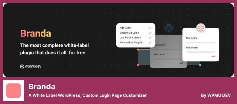 Branda Plugin - a White Label WordPress, Custom Login Page Customizer