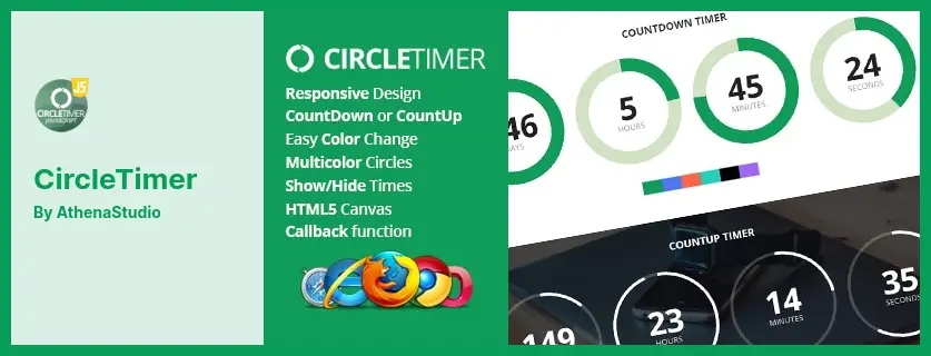 CircleTimer Plugin - A jQuery Countdown Timer
