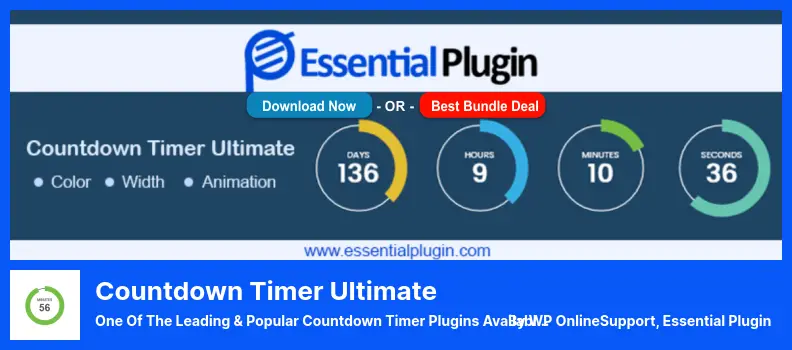 Countdown Timer Ultimate Plugin - One Of The Leading & Popular Countdown Timer Plugins Available For WordPress
