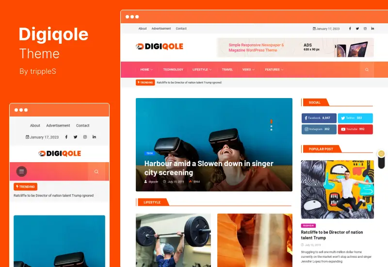 Digiqole Theme - News Magazine WordPress Theme