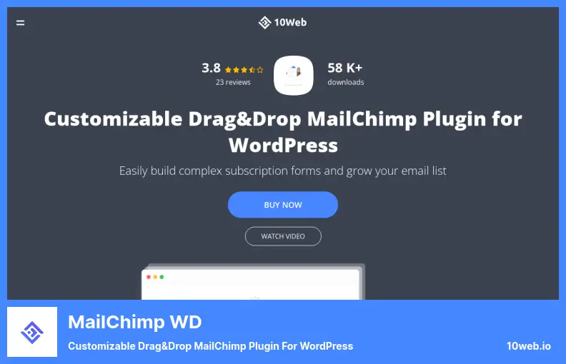 MailChimp WD Plugin - Customizable Drag&Drop MailChimp Plugin for WordPress