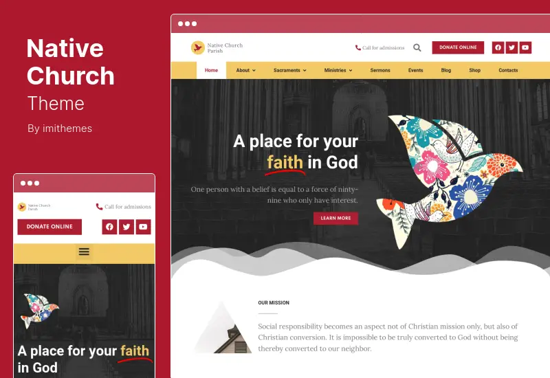 Native Church Theme - Multipurpose WordPress Theme