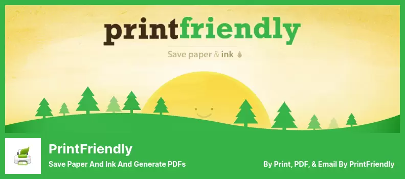 PrintFriendly Plugin - Save Paper And Ink And Generate PDFs