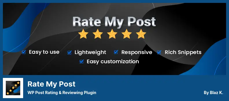 Rate My Post Plugin - WP Post Rating & Reviewing Plugin