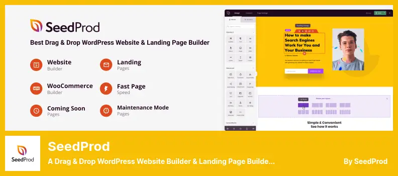 SeedProd Plugin - A Drag & Drop WordPress Website Builder & Landing Page Builder