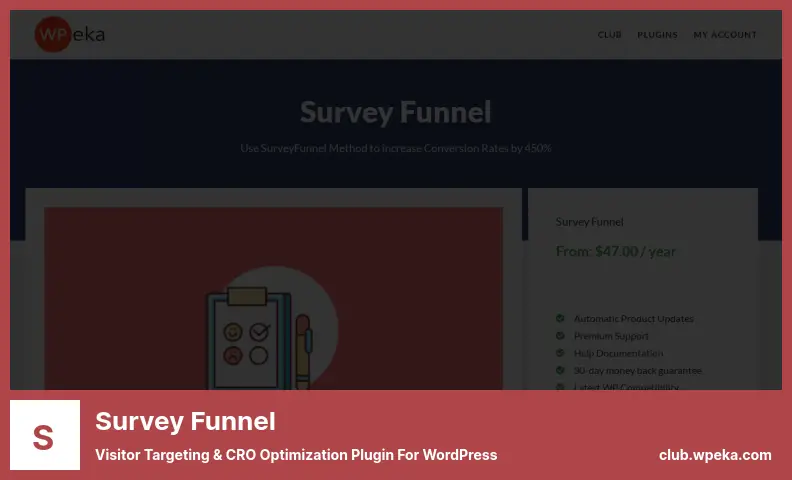 Survey Funnel Plugin - Visitor Targeting & CRO Optimization Plugin for WordPress