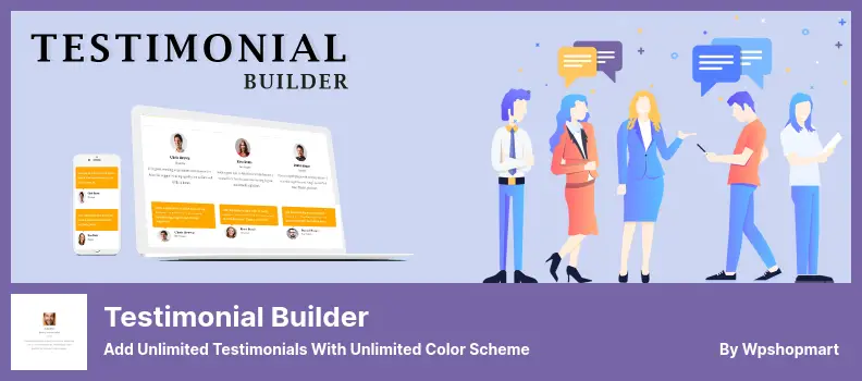 Testimonial Builder Plugin - Add Unlimited Testimonials With Unlimited Color Scheme