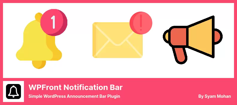 WPFront Notification Bar Plugin - Simple WordPress Announcement Bar Plugin
