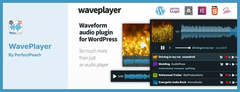 WavePlayer Plugin - Waveform Audio Player for WordPress and WooCommerce