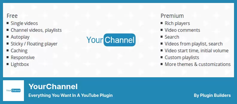 YourChannel Plugin - Everything you want in a YouTube plugin