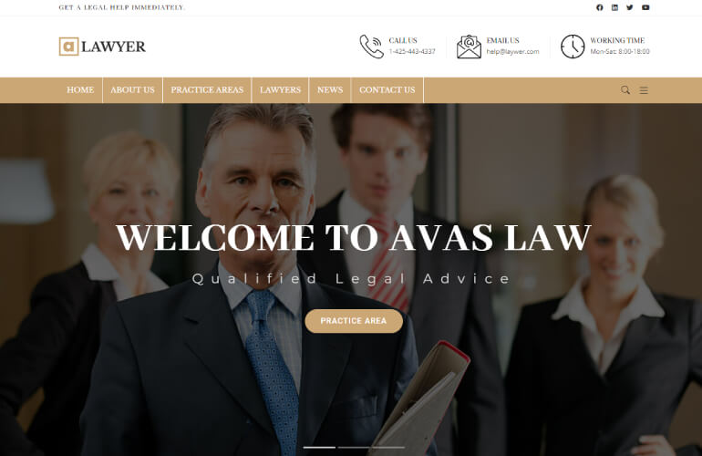 Avas Lawyer WordPress Theme