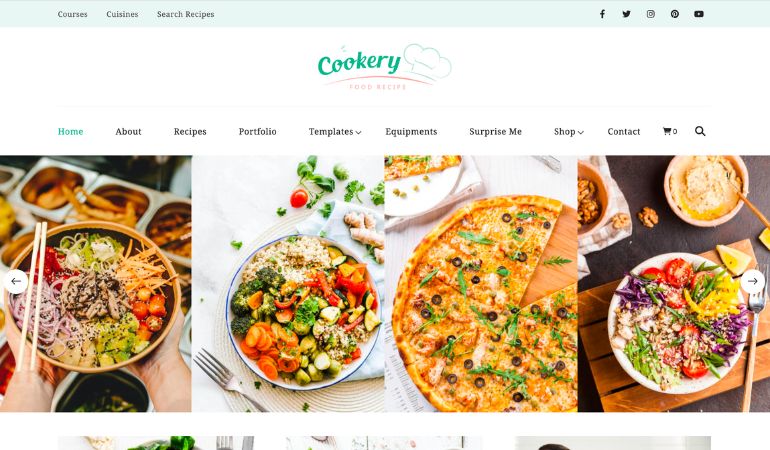 Cookery Food Blog Theme