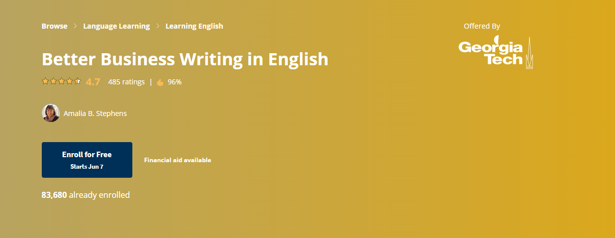 Better Business Writing in English.