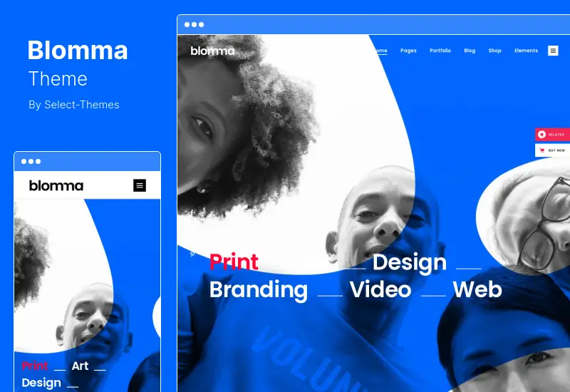 Blomma Theme - Creative Agency Portfolio WordPress Theme