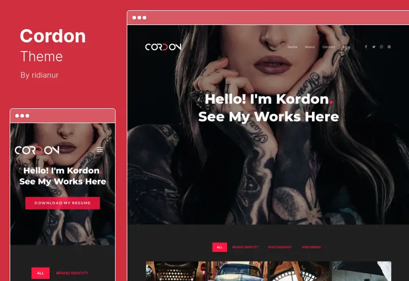 Cordon Theme - Responsive One & Multi Page Portfolio WordPress Theme