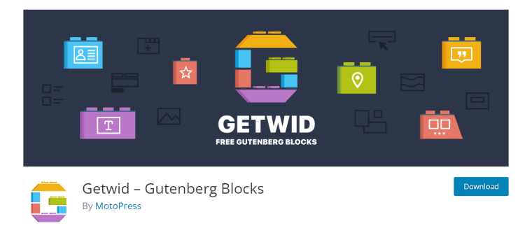 Getwid Gutenberg block plugin
