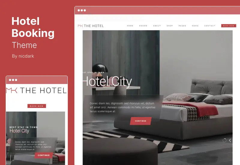 Hotel Booking Theme - Hotel WordPress Theme