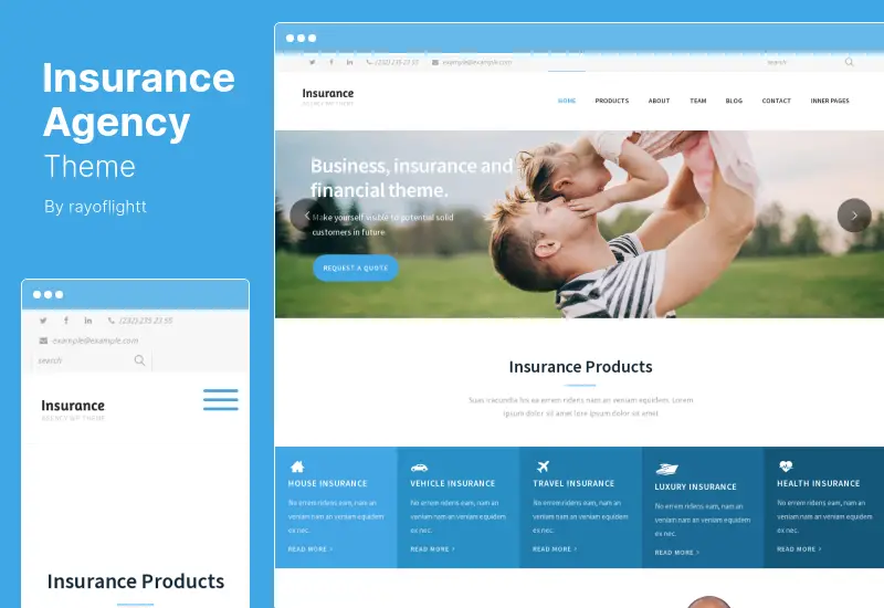 Insurance Agency Theme - Business WordPress Theme